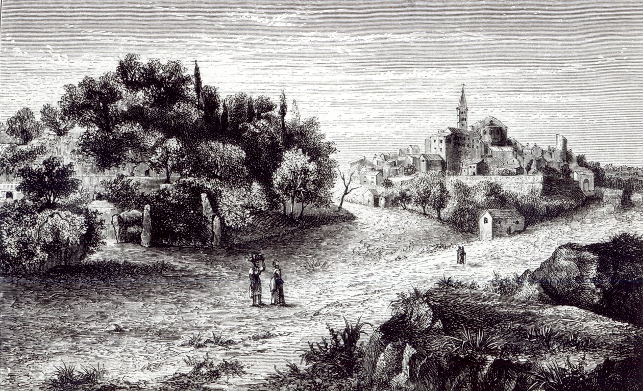 सुत्री और उसका एम्फीथिएटर, रोड से रोम तक द्वारा जॉर्ज डेनिस