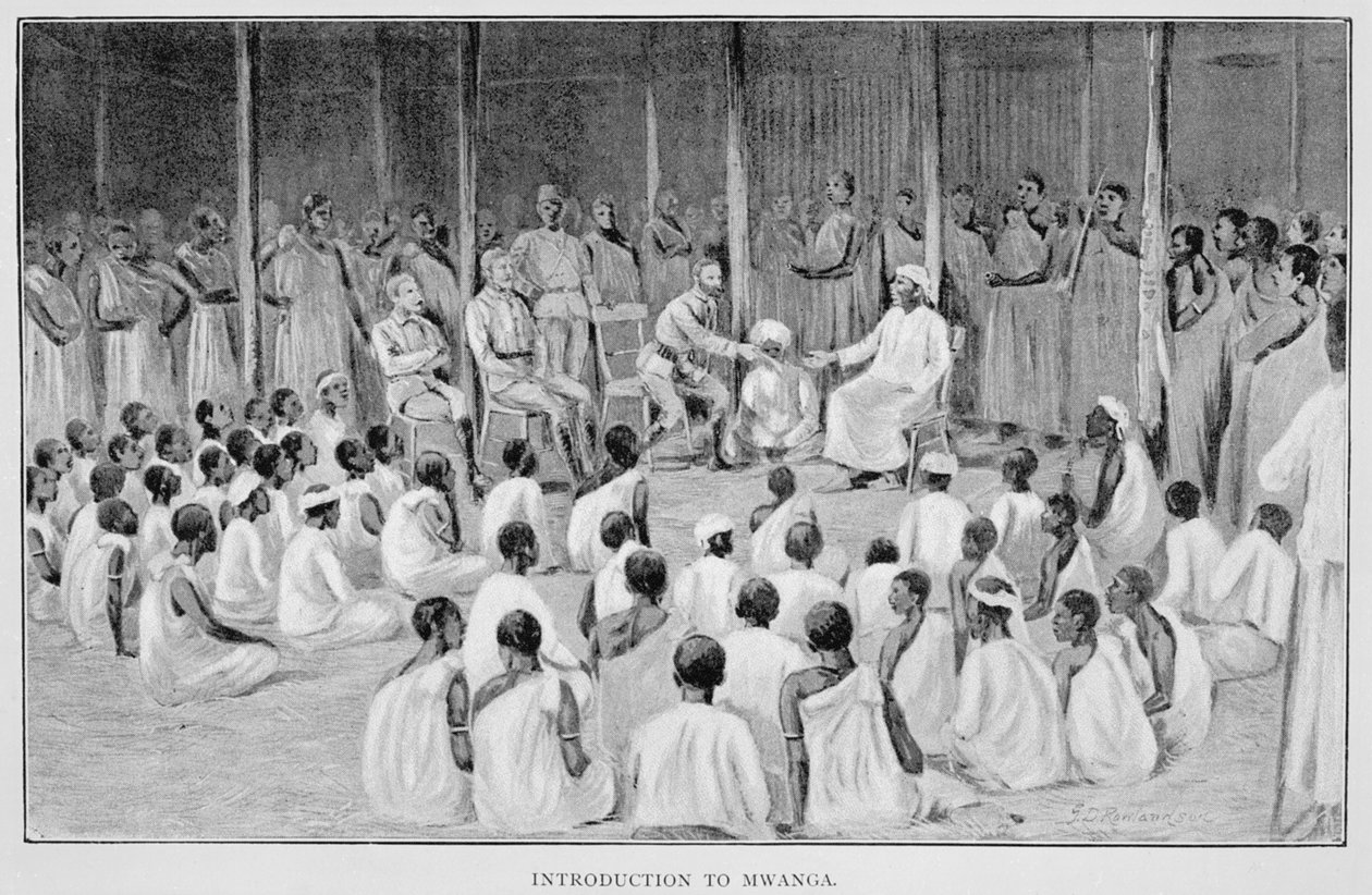 लॉर्ड फ्रेडरिक जद लुगार्ड द्वारा 1893 में &39;द राइज ऑफ आवर ईस्ट अफ्रीकन एम्पायर&39; से मावंगा का परिचय द्वारा जॉर्ज डर्विले रॉलैंडसन