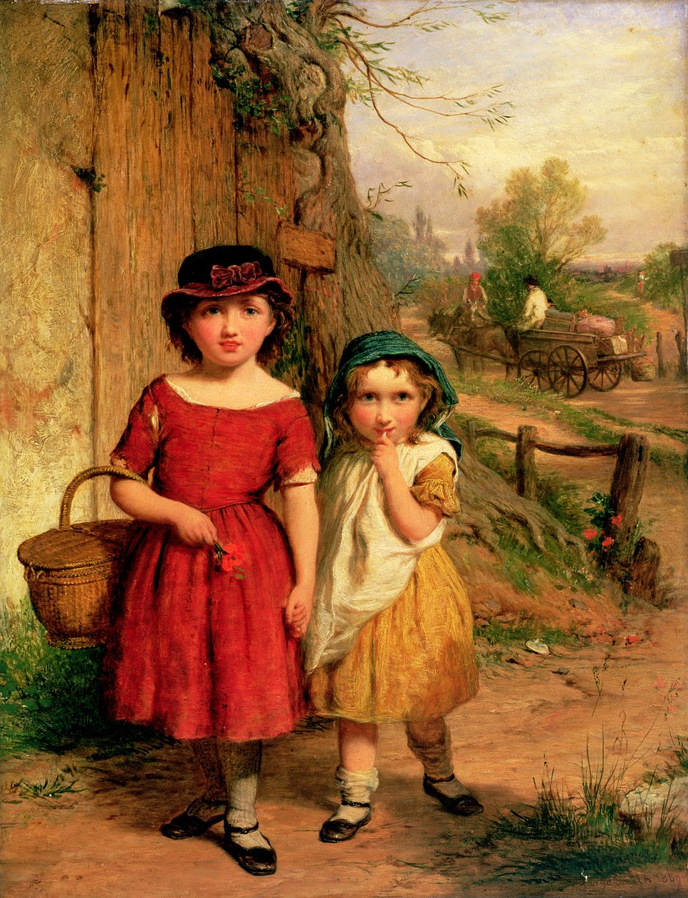 छोटे ग्रामीण, 1869 (तेल) द्वारा जॉर्ज स्मिथ
