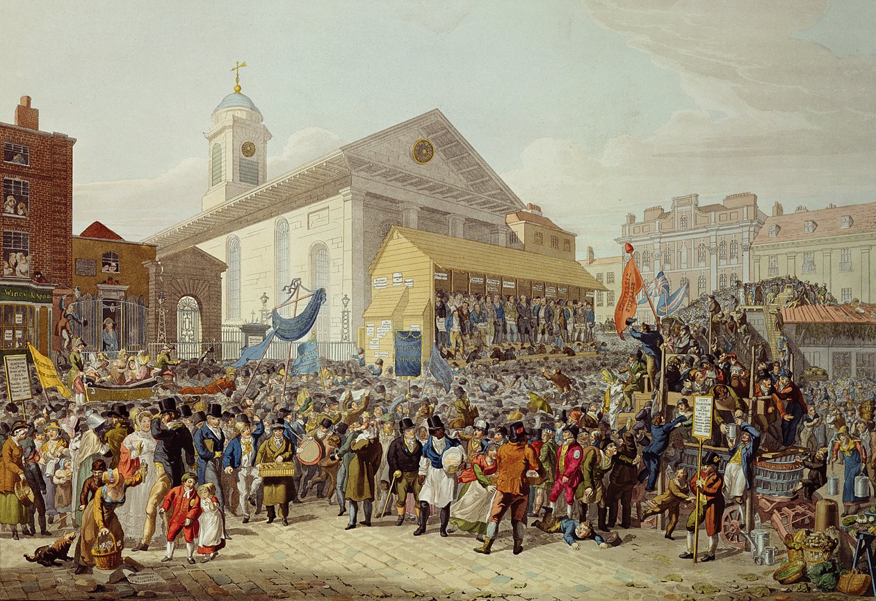 वेस्टमिंस्टर, 1818 के लिए संसद सदस्यों के चुनाव का प्रतिनिधित्व द्वारा जॉर्ज Snr तीव्र