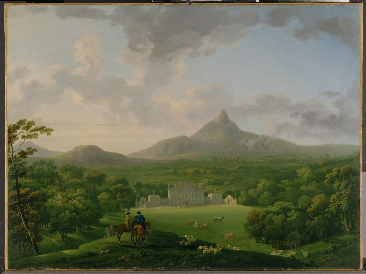 पॉवर्सकोर्ट, काउंटी विकलो का दृश्य, c.1760-2 द्वारा जॉर्ज द एल्डर बैरेट