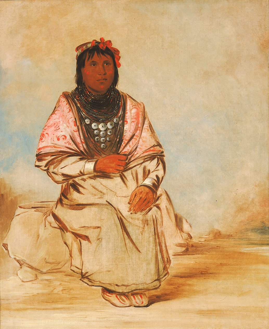 एक सेमिनोले महिला, 1838। द्वारा जॉर्ज कैटलिन