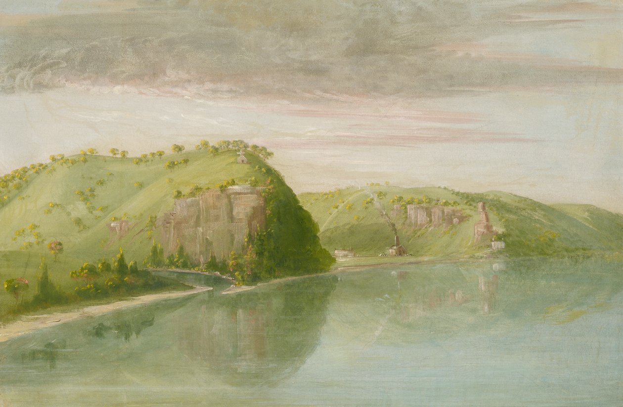 Dubuque की कब्र, ऊपरी मिसिसिपी, 1835-1836। द्वारा जॉर्ज कैटलिन