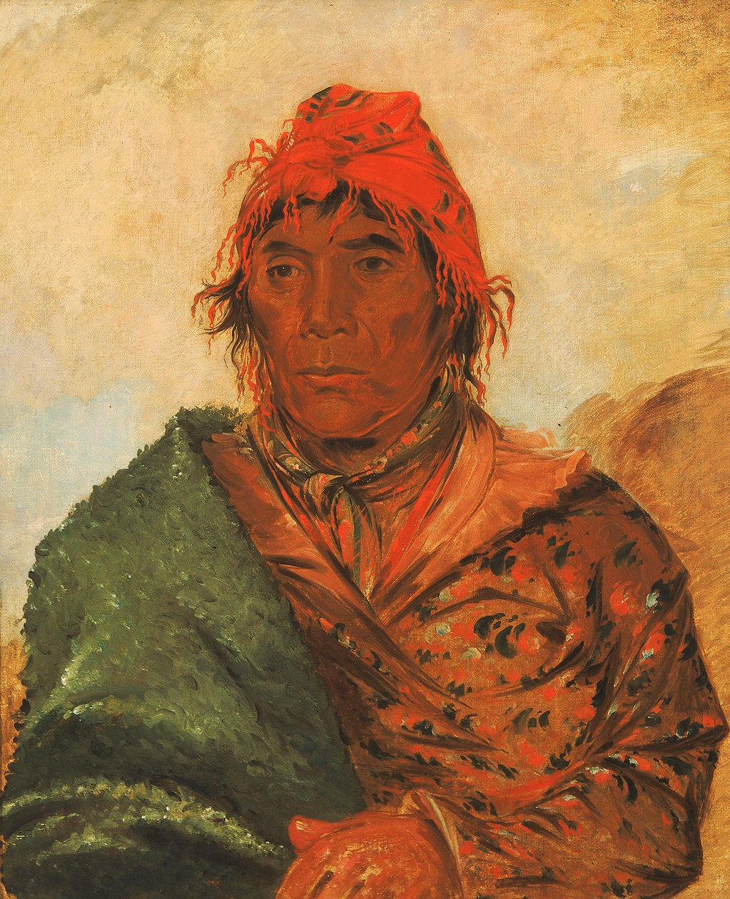 ई-मत-ला-, किंग फिलिप, सेकंड चीफ, 1838। द्वारा जॉर्ज कैटलिन