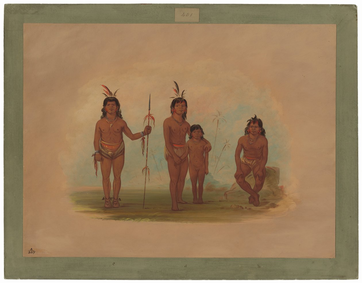 चार गू-ए-गिव इंडियन द्वारा जॉर्ज कैटलिन