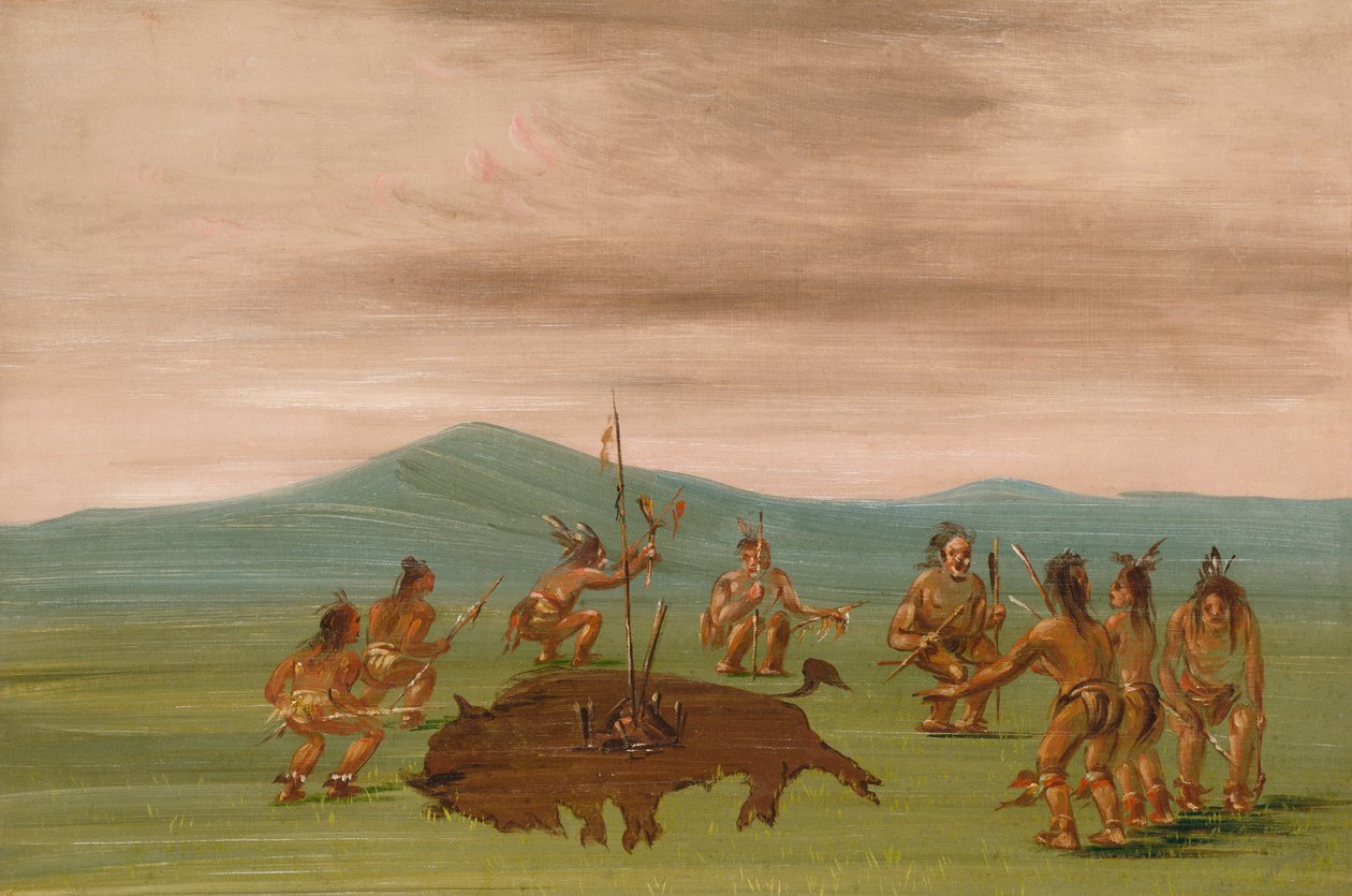 सिओक्स की मेडिसिन बफेलो, 1837-1839। द्वारा जॉर्ज कैटलिन