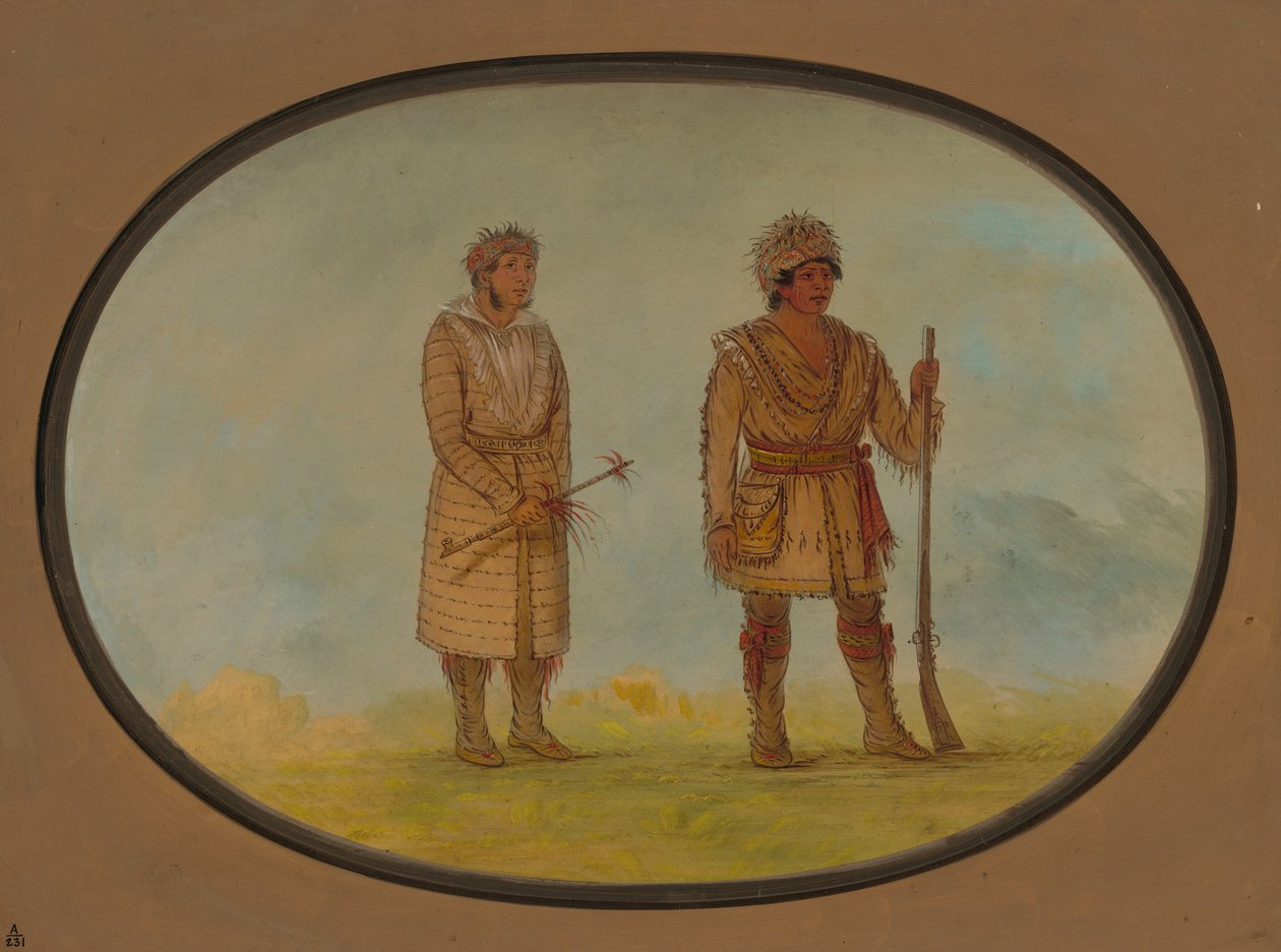 दो चेरोकी प्रमुख, 18611869। द्वारा जॉर्ज कैटलिन