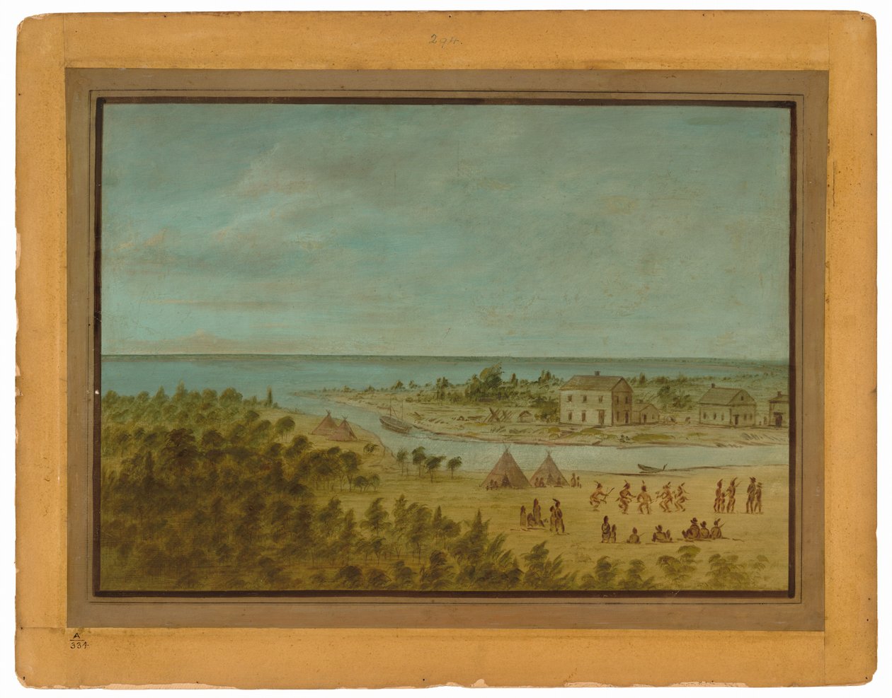 1837 में शिकागो का दृश्य द्वारा जॉर्ज कैटलिन