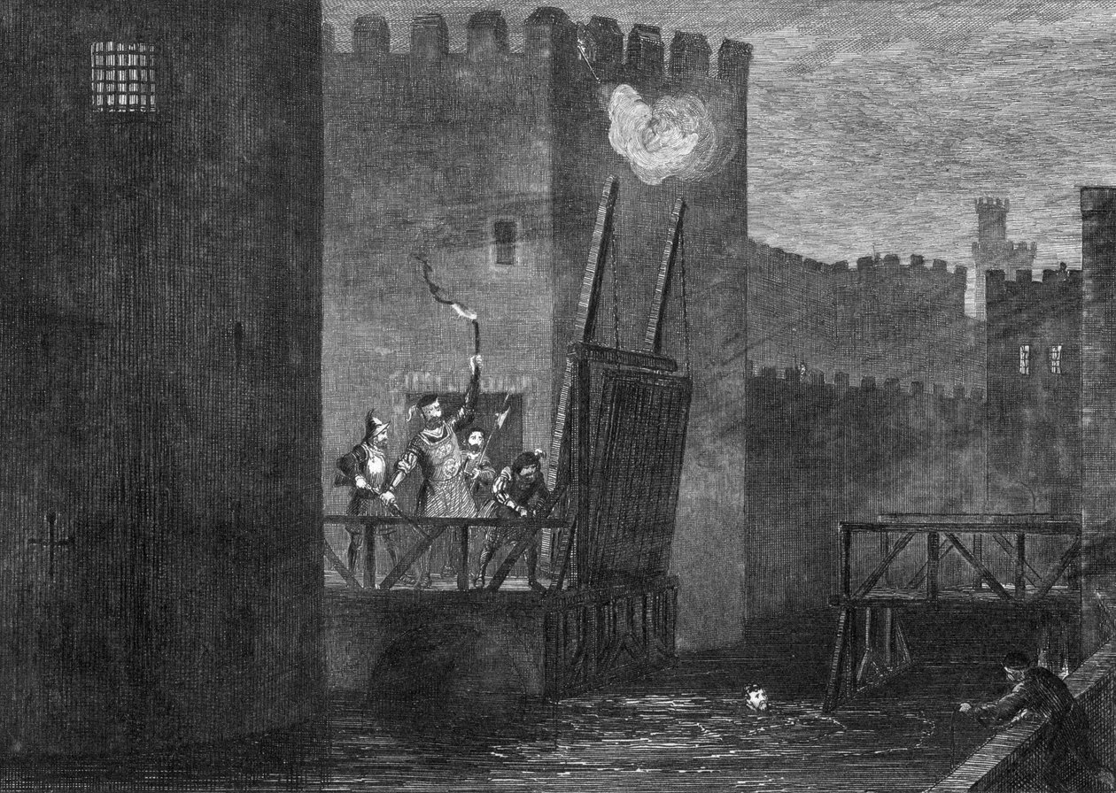 कुर्तियां टॉवर से बचती हैं, 1840 द्वारा जॉर्ज क्रूइशांक