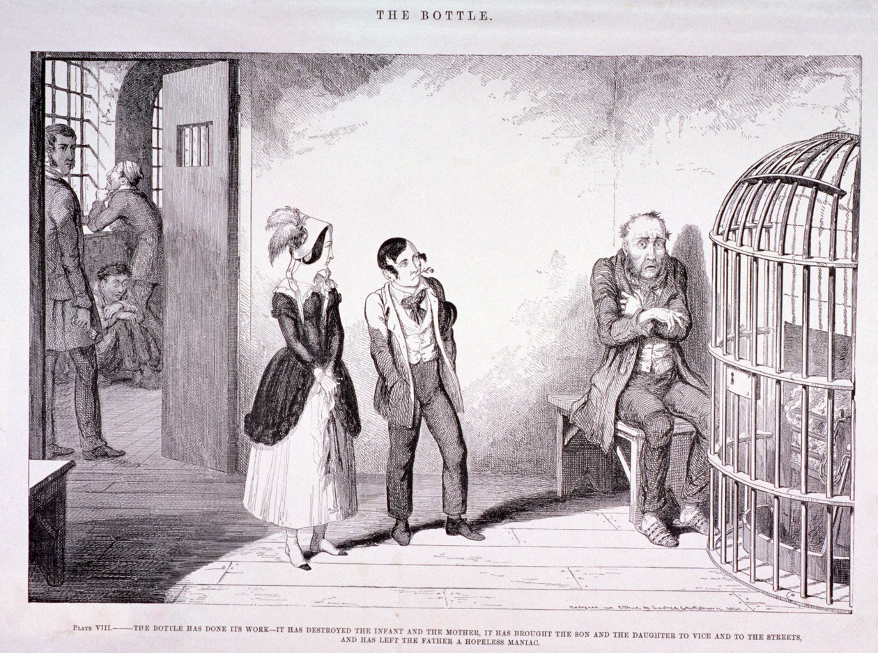 द बॉटल, 1847 द्वारा जॉर्ज क्रूइशांक