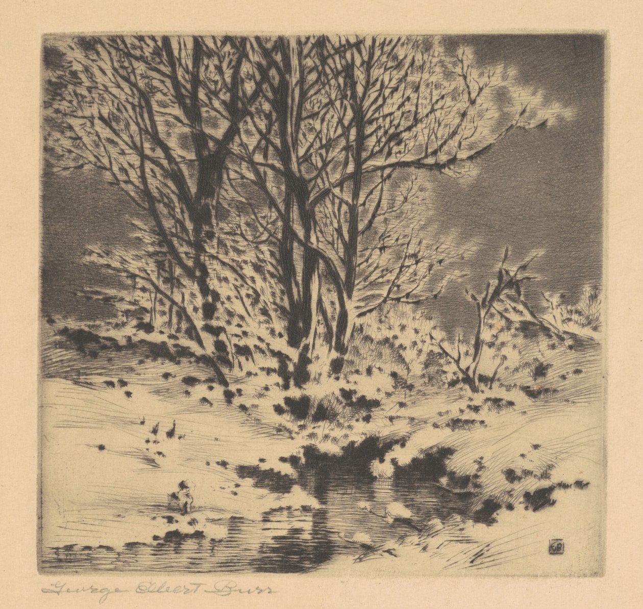 पहली बर्फ़ (नंबर 1) द्वारा जॉर्ज एल्बर्ट बूर