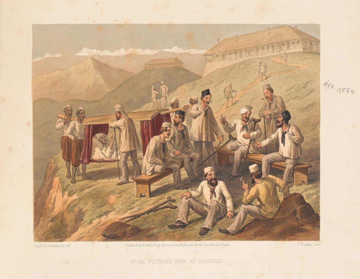 1857 के दुगशई में घायल लोग द्वारा जॉर्ज फ्रेंकलिन एटकिंसन