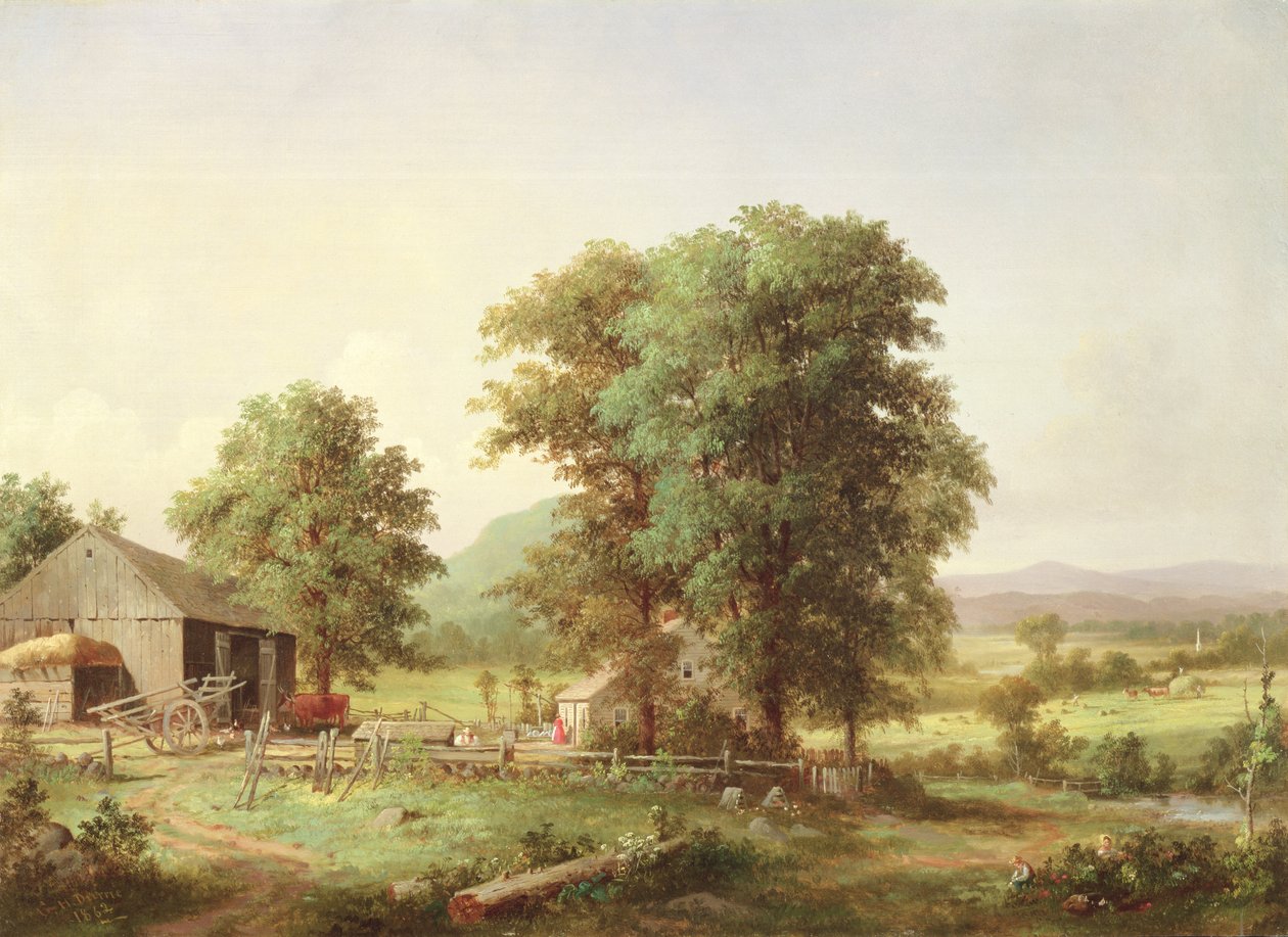 ग्रीष्मकालीन लैंडस्केप, 1862 द्वारा जॉर्ज हेनरी ड्यूर्री