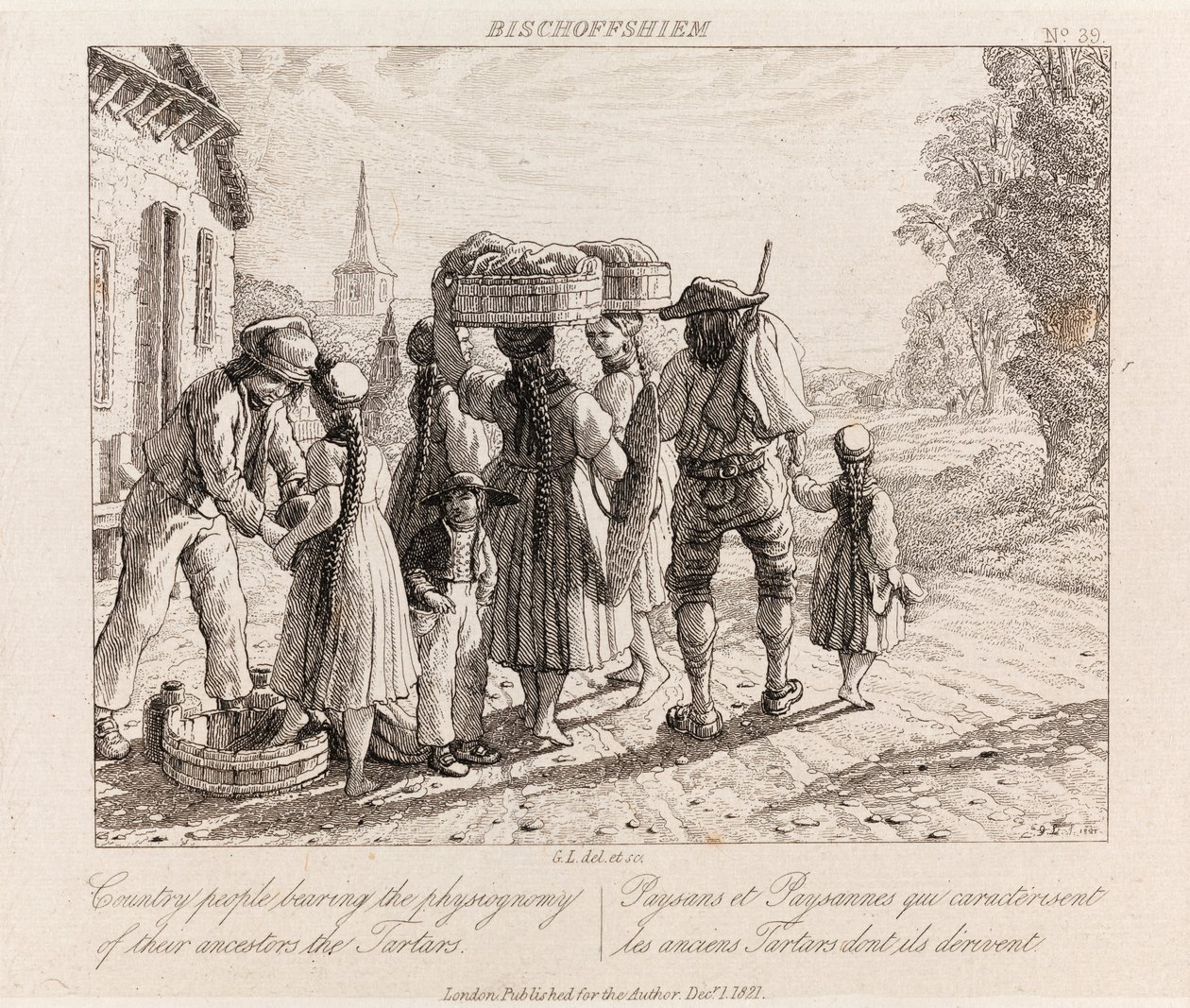 बिशोफ़िशम, c.1821 (नक़्क़ाशी) द्वारा जॉर्ज रॉबर्ट लुईस