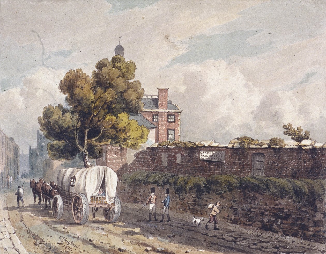 लंदन की दीवार, लंदन, 1811 द्वारा जॉर्ज शेफर्ड