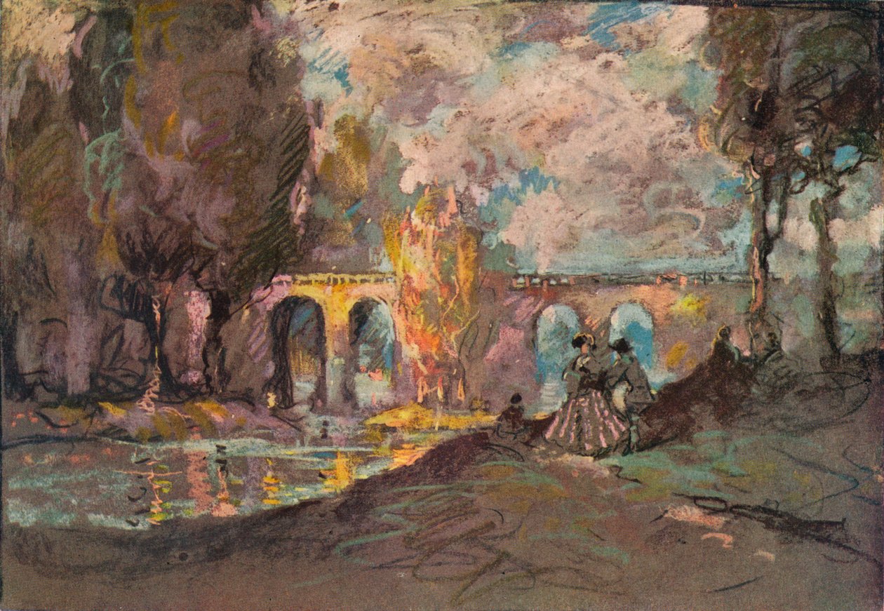 लैंडस्केप टाइम स्केच, c1916 द्वारा जॉर्ज शेरिंघम