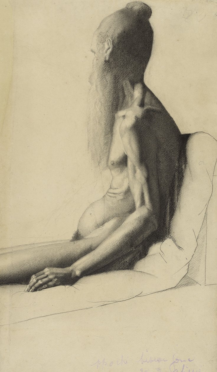 ए इंडियन मैन, c.1878-9 (ग्रेफाइट) द्वारा जार्ज सेरात