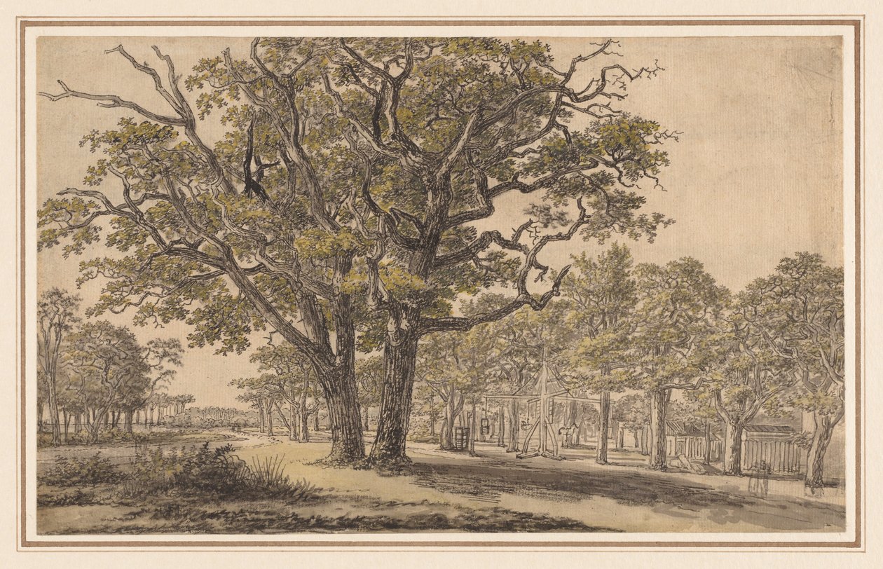 लैंडस्केप, पहली छमाही 1800s। द्वारा माइकल को जार्ज करता है