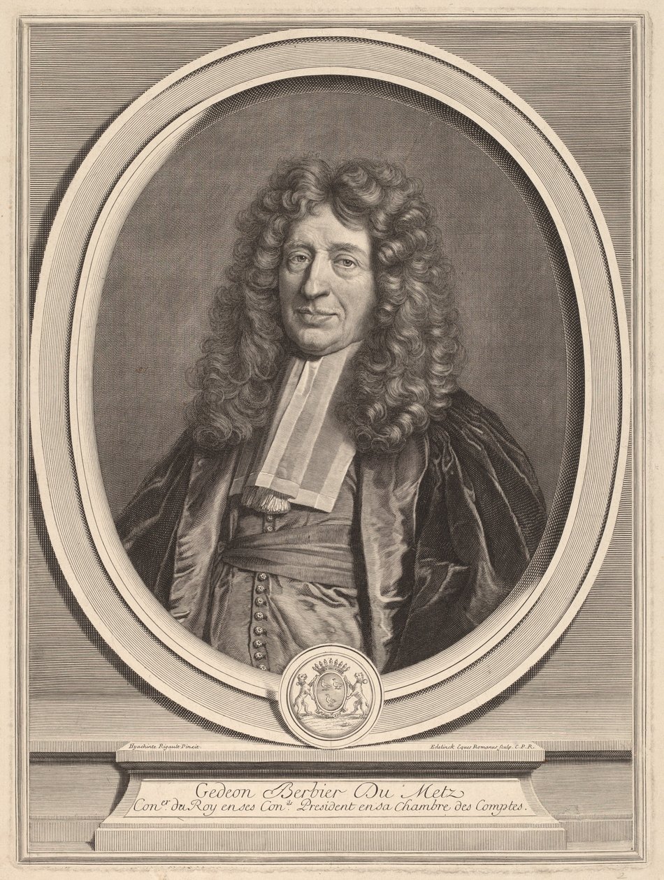 गेडियन बर्बियर-डु मेट्ज़ द्वारा Hyacinthe Rigaud . के बाद जेरार्ड एडेलिंक