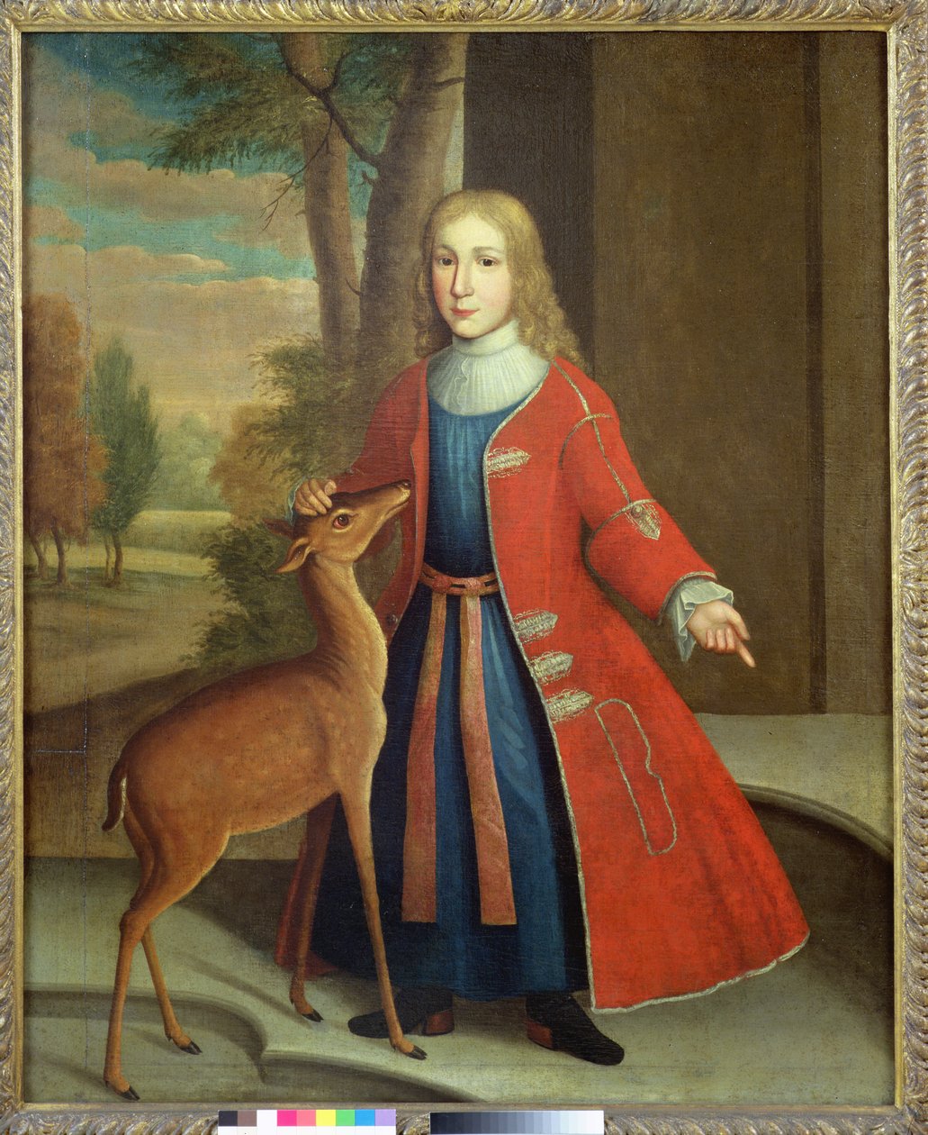 डी पीयस्टर बॉय विथ ए फॉन, c.1730-35 (लिनन पर तेल) द्वारा जेरार्डस आई ड्यूकिनक