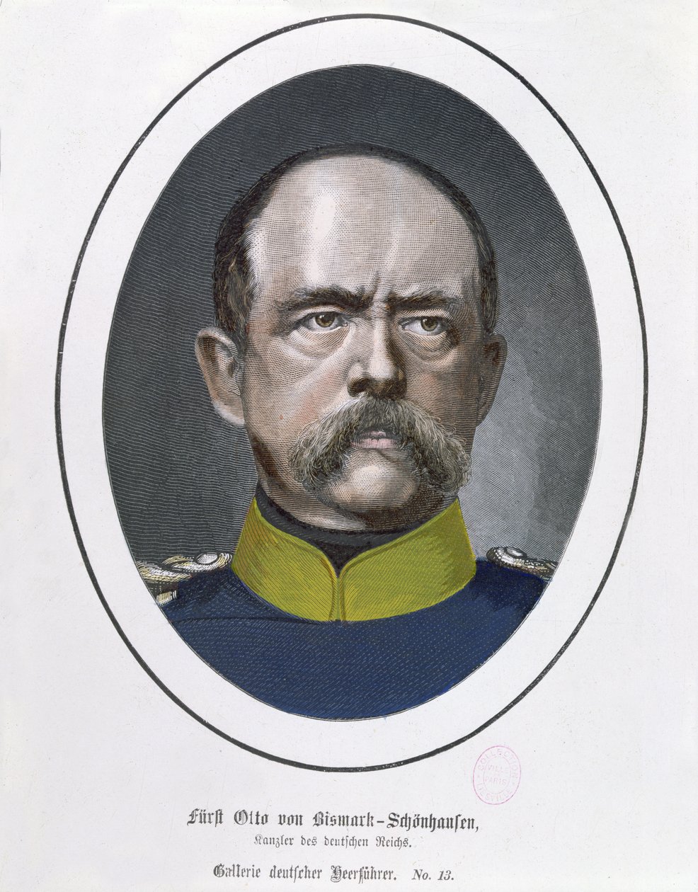 चांसलर ओटो वॉन बिस्मार्क (1815-98) c.1871 द्वारा जर्मन स्कूल