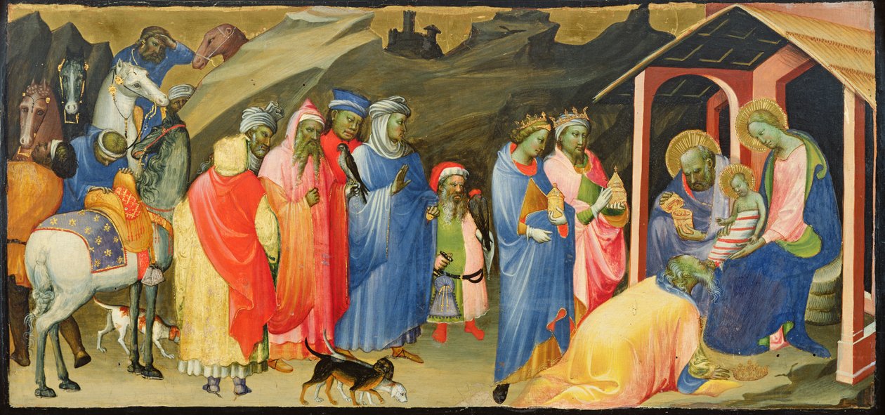 मागी का आराधना, c.1408 द्वारा घेरार्डो स्टारनिना