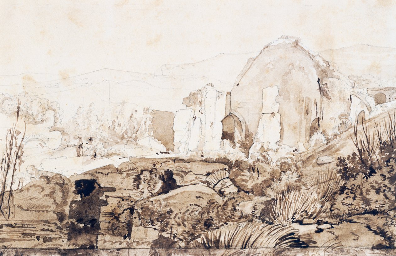 बाया में डायना का मंदिर, c.1844 द्वारा गियासिंटो गिगांटे