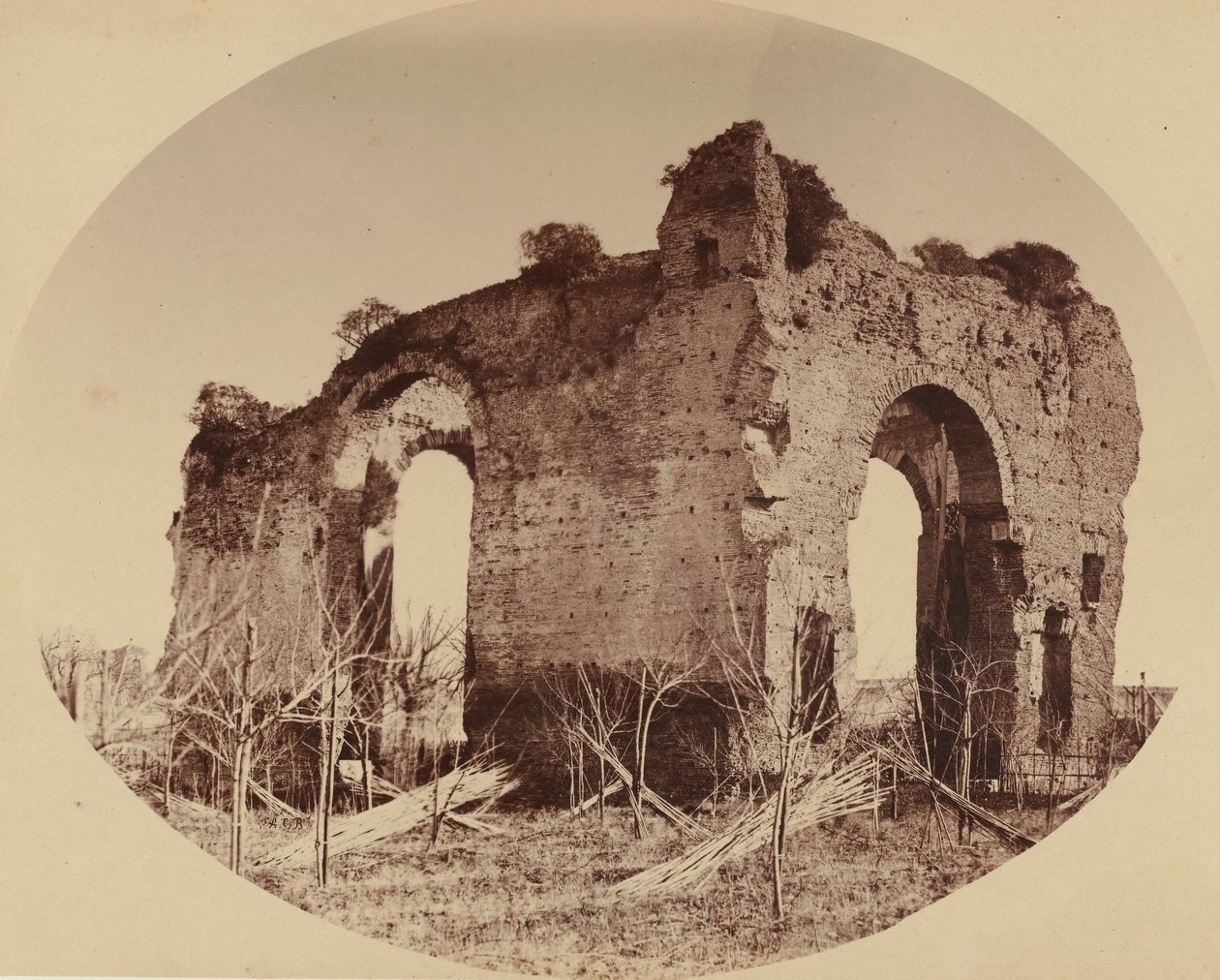 हरक्यूलिस का मंदिर, 1850 का दशक। द्वारा जिआम्बतिस्ता अल्टाडोना