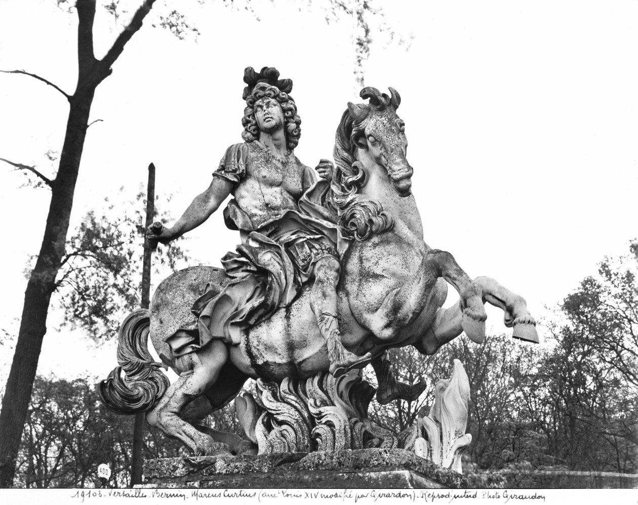 लुई XIV (1638-1715) की संगमरमर की प्रतिमा (संगमरमर) द्वारा जियान लोरेंजो बर्निनी