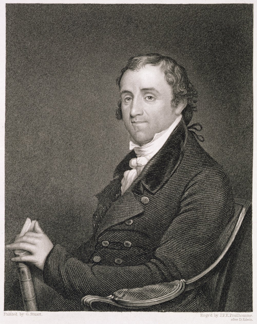 डेविड एडविन (1776-1841) द्वारा मूल की एक प्रति के बाद जॉन फ्रांसिस यूजीन प्रुड&39;होमे (1800-92) द्वारा उकेरा गया फिशर एम्स। द्वारा गिल्बर्ट स्टुअर्ट
