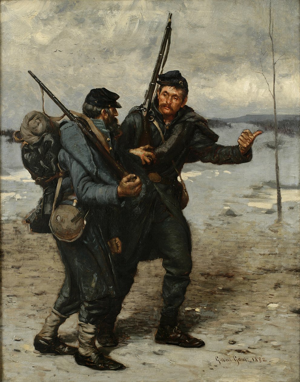 द स्ट्रगलर, 1882 द्वारा गिल्बर्ट गॉल