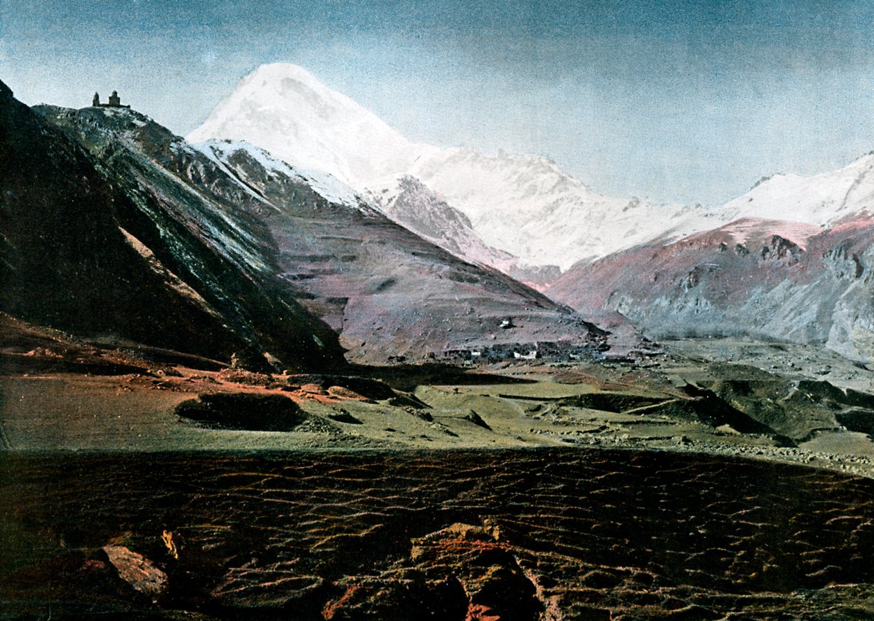 माउंट काज़बेक, काकेशस, सी 1890 द्वारा Gillot