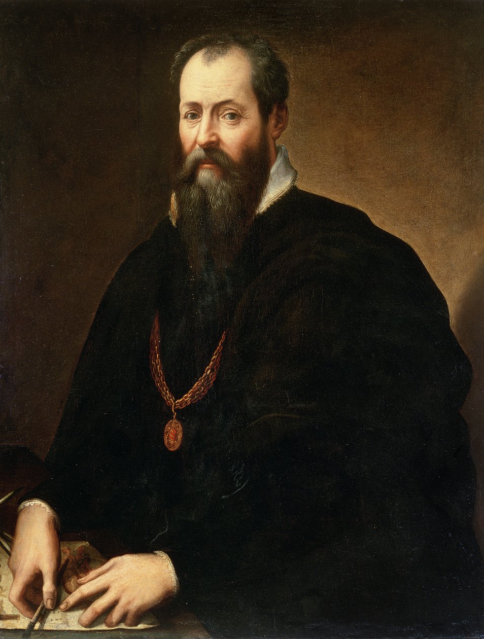 सेल्फ पोर्ट्रेट, 1566-68 द्वारा जियोर्जियो वासरी