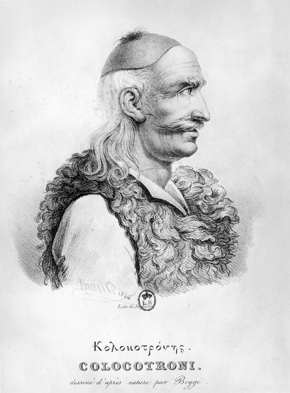 थियोडोर कोलोकोट्रोनिस (1770-1843) को एलोइस सिनफेल्डर (1771-1834) ने 1721 में उकेरा। द्वारा जियोवन्नी बोगी