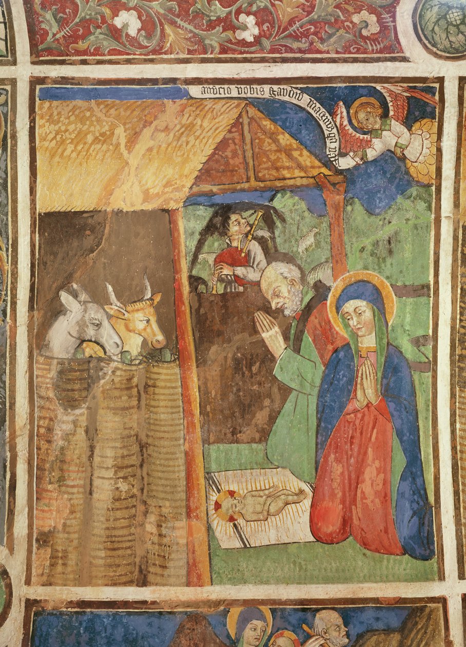 द नैटिविटी, c.1480 (फ्रेस्को) द्वारा जियोवानी बेलीसन