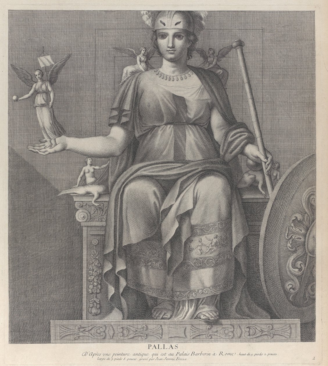 पल्लास, 1680-1741। द्वारा जियोवानी गिरोलामो फ़्रीज़ा