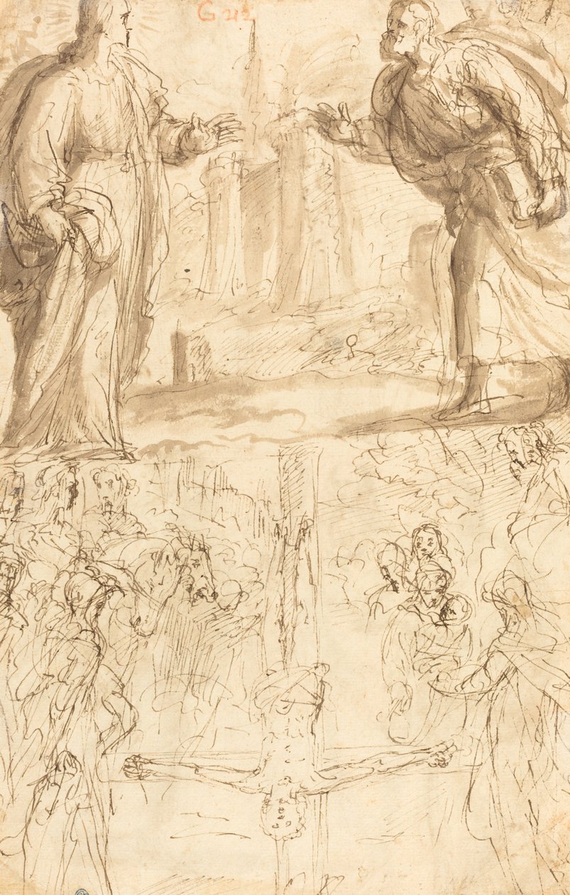 सेंट पीटर का सूली पर चढ़ना द्वारा Giulio Cesare Procaccini