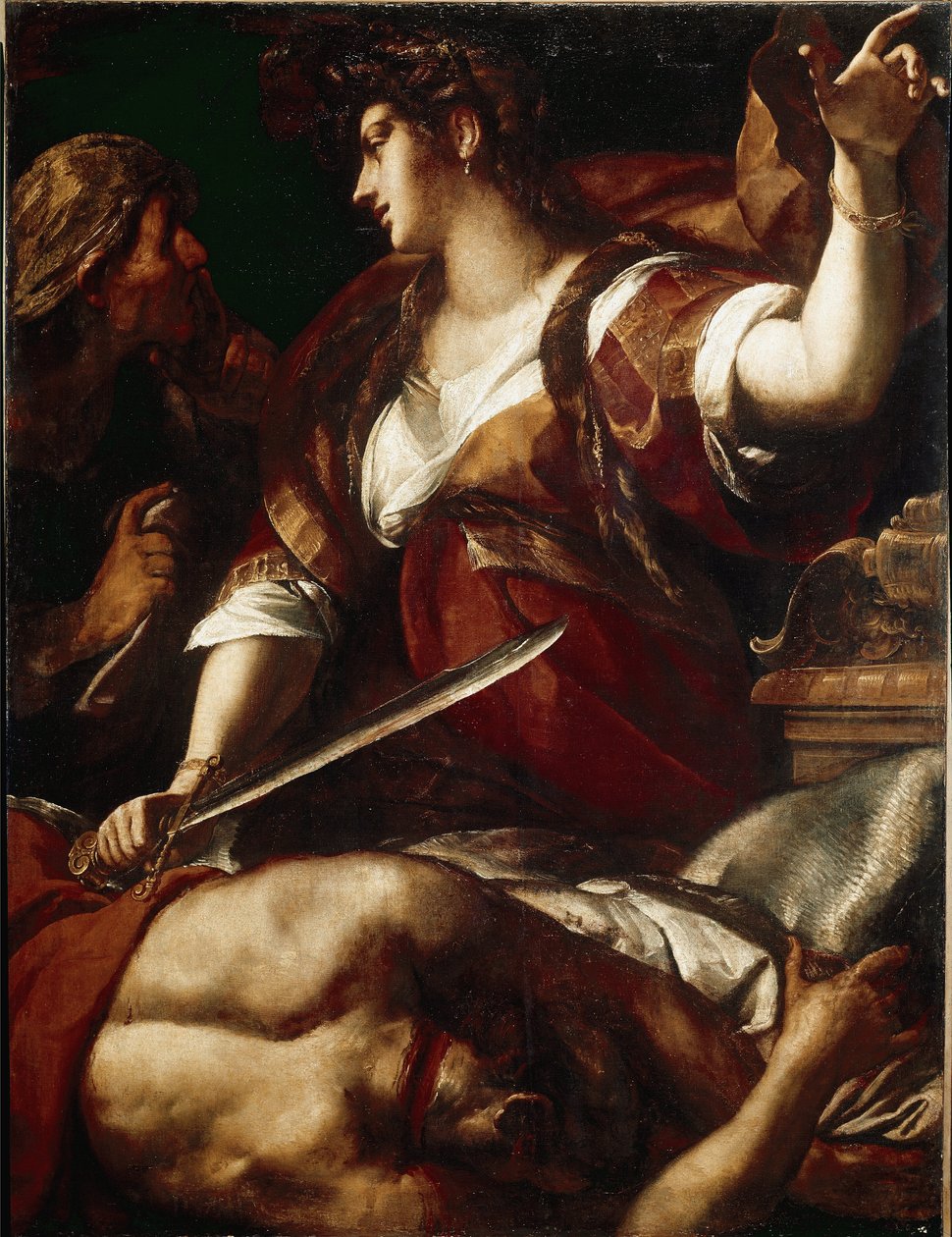 जूडिथ और होलोफर्नेस (कैनवास पर तेल) द्वारा Giulio Cesare Procaccini