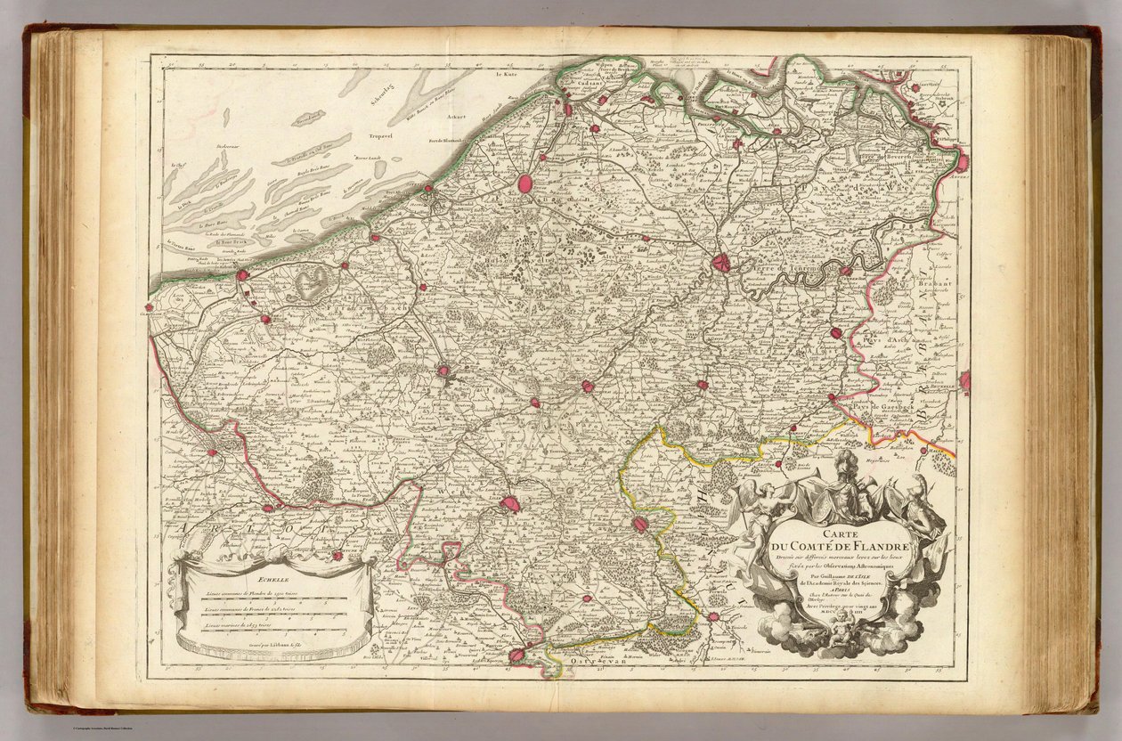 1704 में फ़्लैंडर्स काउंटी द्वारा गिलौम डे लिस्ले
