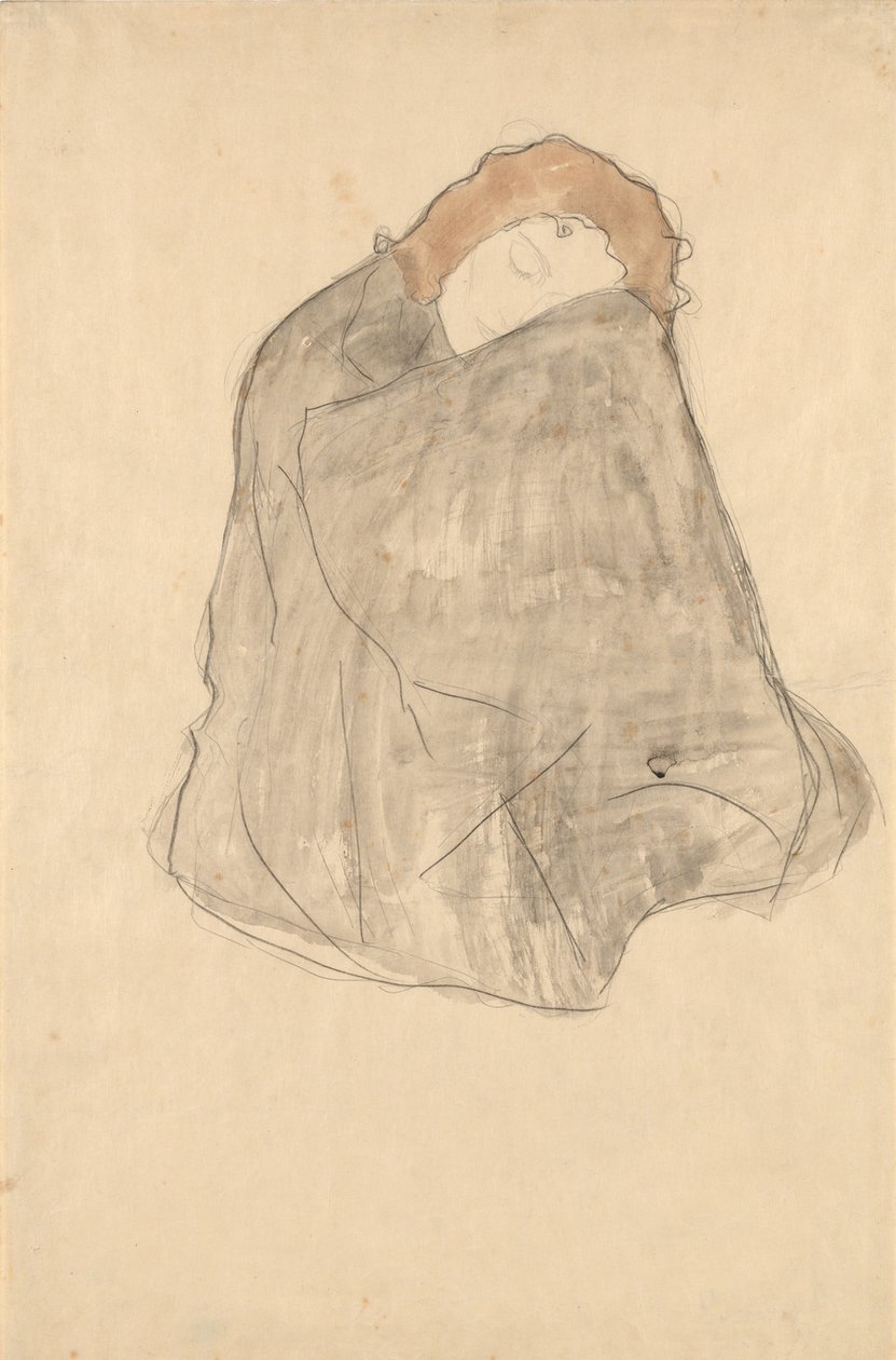 महिला बैठा, 1908-1909 द्वारा गुस्ताव क्लिम्ट
