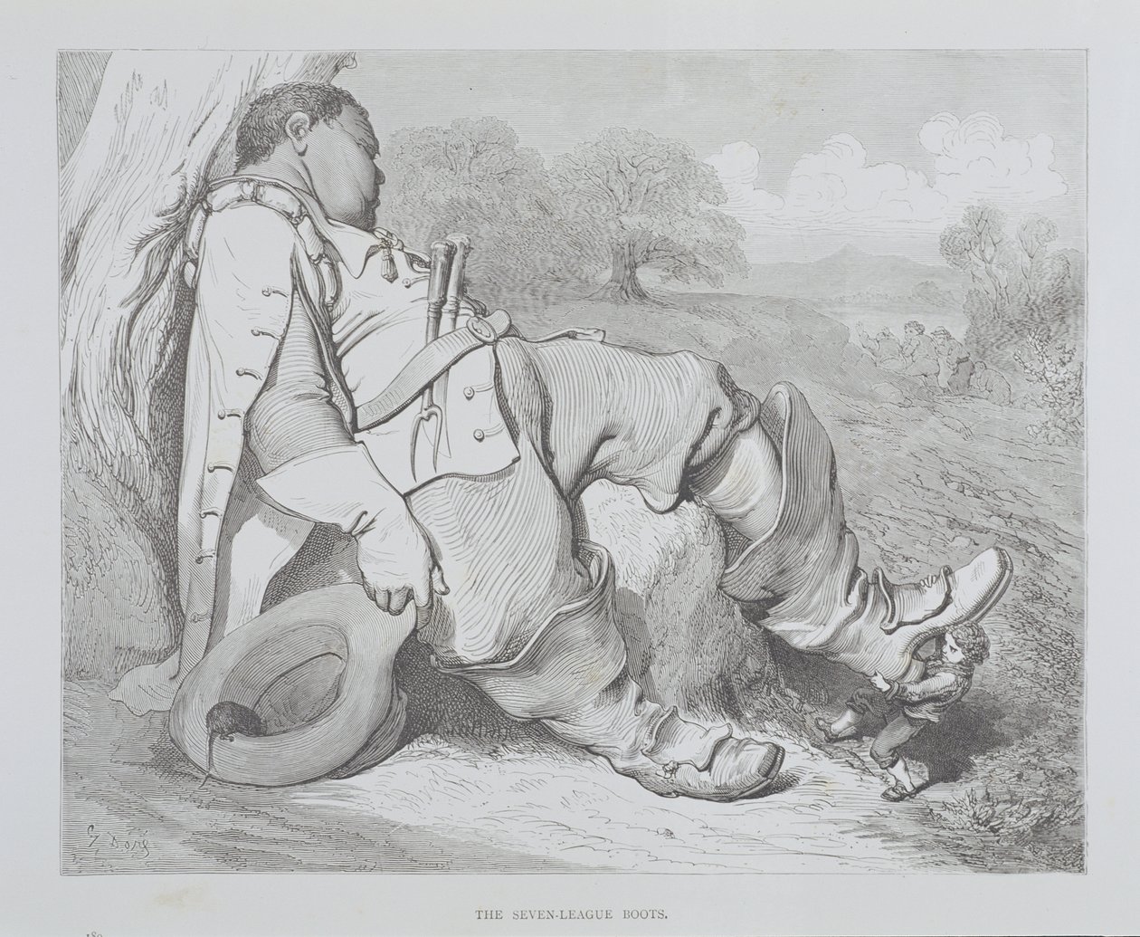 द सेवन लीग बूट्स, c.1868 द्वारा गुस्ताव डोर