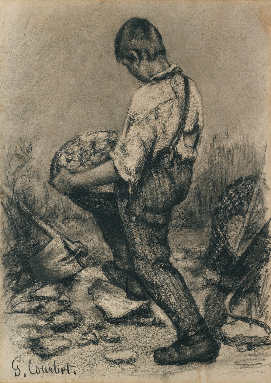 यंग स्टोन ब्रेकर, c1864-1865 द्वारा गस्टवे कौरबेट