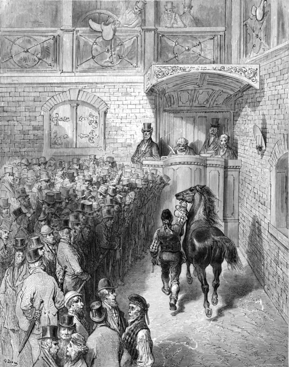 टैटर्सल्स में एक बिक्री, 1872। द्वारा गुस्ताव डोर