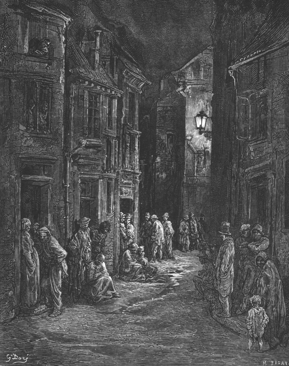ब्लूगेट फील्ड्स, 1872। द्वारा गुस्ताव डोर
