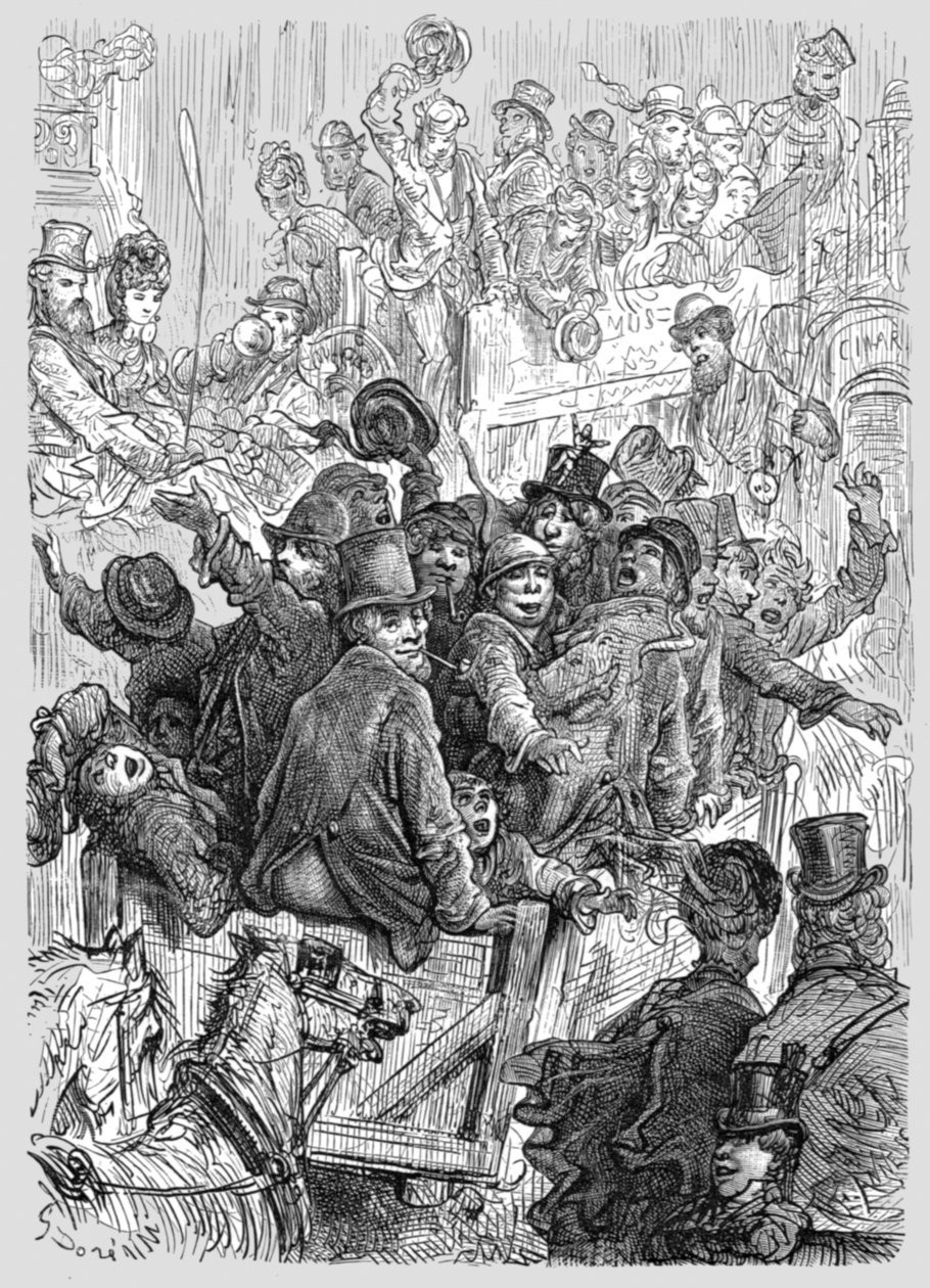 हैम्पटन कोर्ट रेस से घर, 1872। द्वारा गुस्ताव डोर