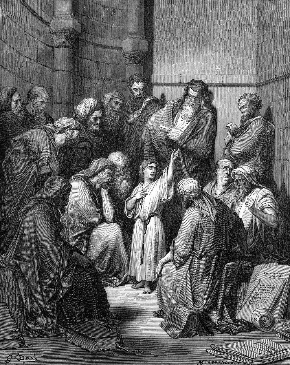 यीशु डॉक्टरों से पूछताछ Jesus द्वारा गुस्ताव डोर