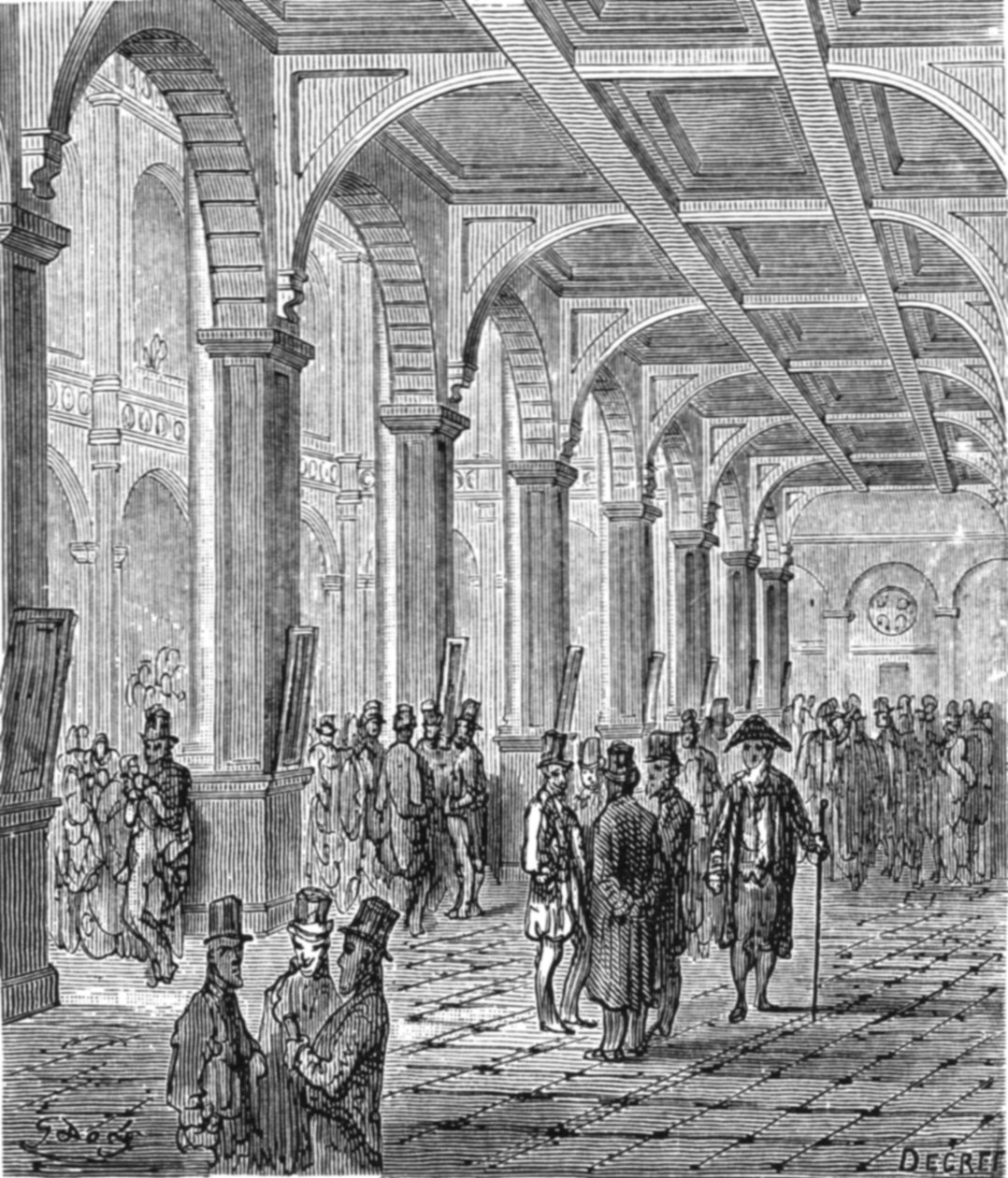 द रॉयल एक्सचेंज, 1872। द्वारा गुस्ताव डोर