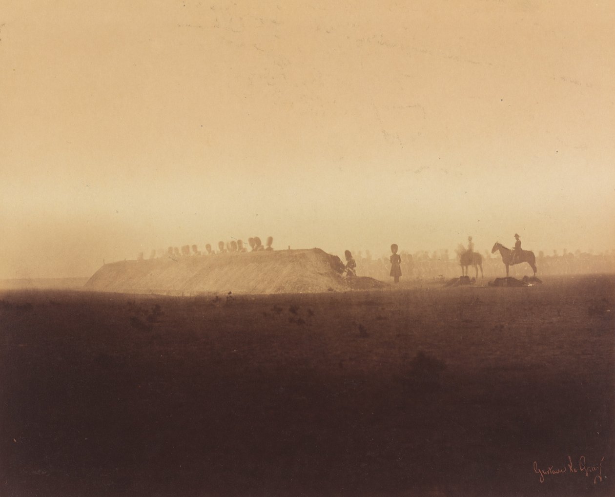 कैवलरी युद्धाभ्यास, कैंप डे चालोंस, 1857। द्वारा गुस्ताव लेग्रे