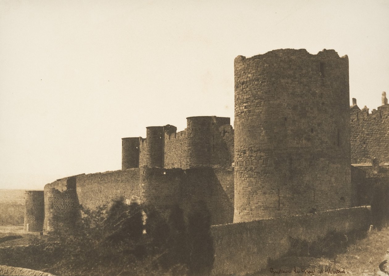 कारकैसन की प्राचीर, 1851। द्वारा गुस्ताव लेग्रे