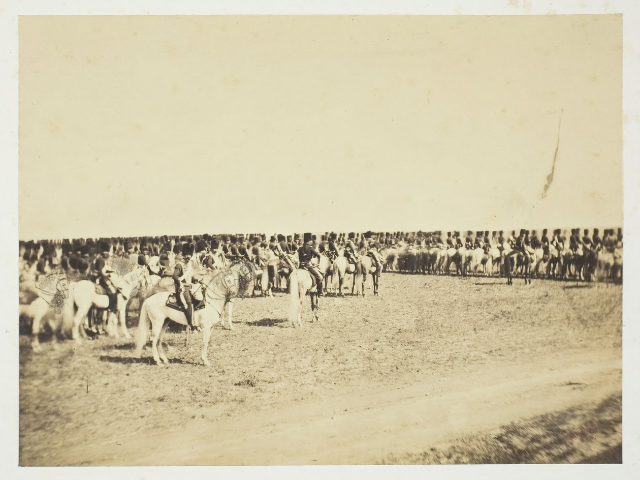 शीर्षक रहित [घुड़सवार सेना], 1857। द्वारा गुस्ताव लेग्रे